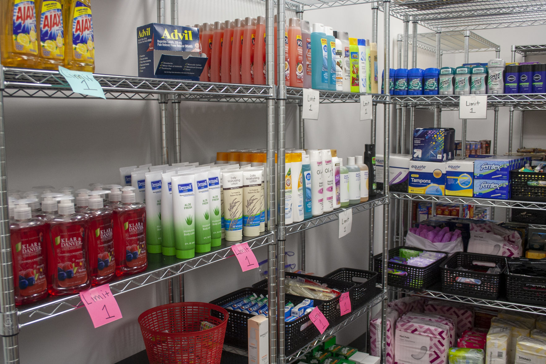 Toiletry Items at Husker Pantry's New Location
